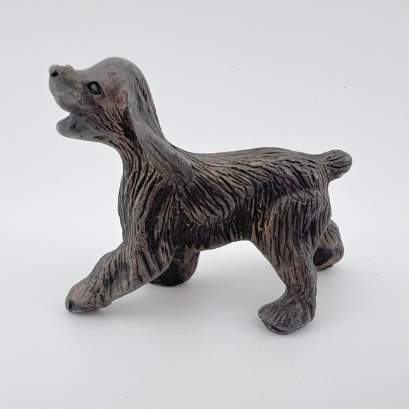 Other - Vintage Bronze Tone Cocker Spaniel Dog Figurine Small Heavy Metal 2.3 oz